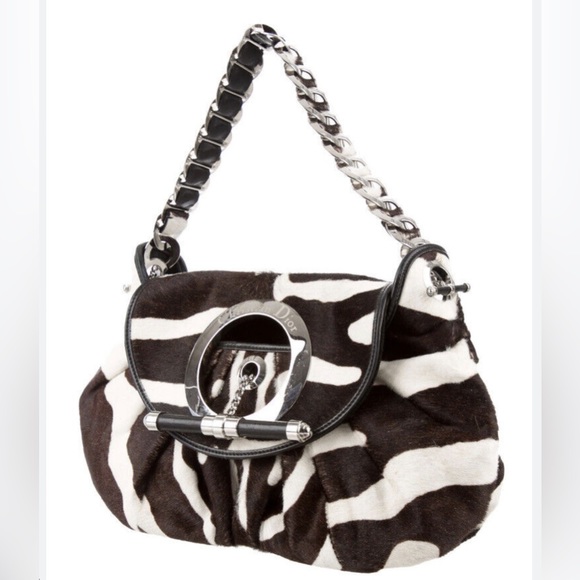 Authentic Dior jazzclub zebra pony hair bag - Picture 2 of 11